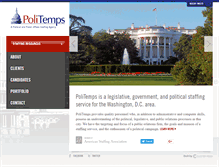 Tablet Screenshot of politemps.com